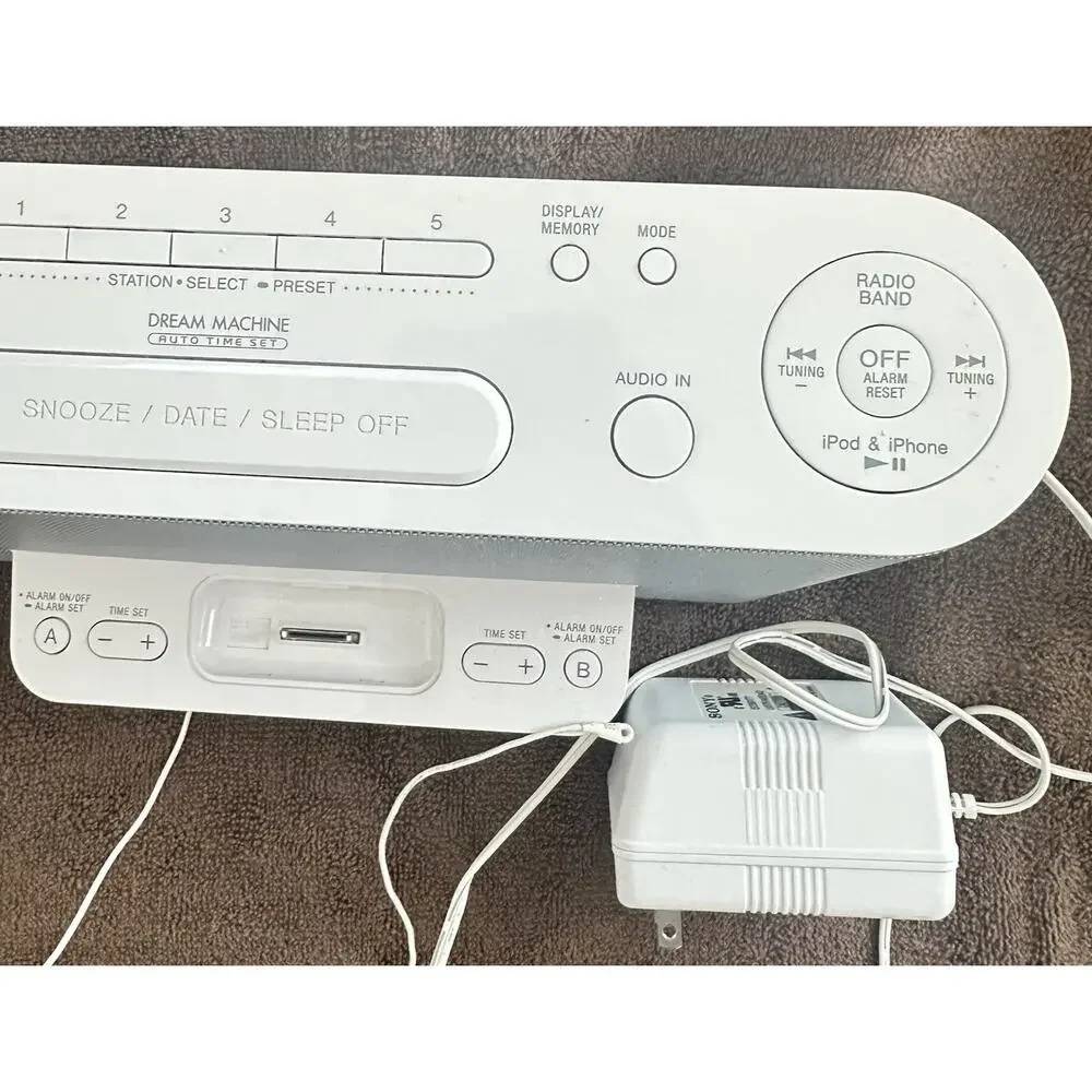 Sony Model ICF-CS10iP iPod Docking Station with Am/Fm Clock Radio & Cable